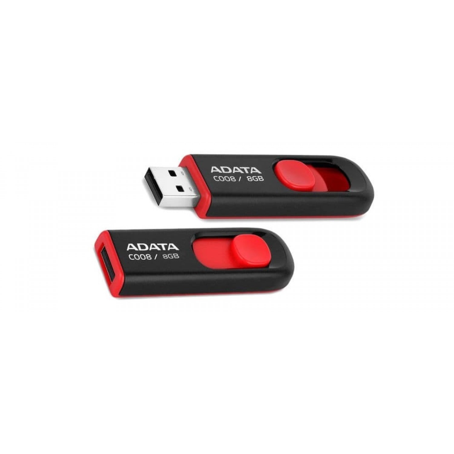 فلش مموری ADATA C008 - 8GB - Black/Red-2