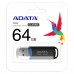 فلش مموری ADATA C906 - 64GB - Black/Blue-2