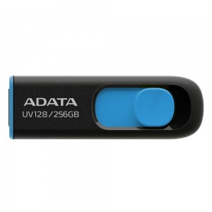 فلش مموری ADATA UV128 - 256GB - Black/Blue