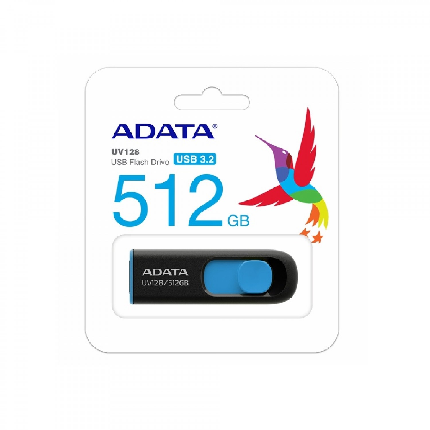 فلش مموری ADATA UV128 - 512GB - Black/Blue-3