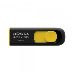 فلش مموری ADATA UV128 - 16GB - Black/Yellow