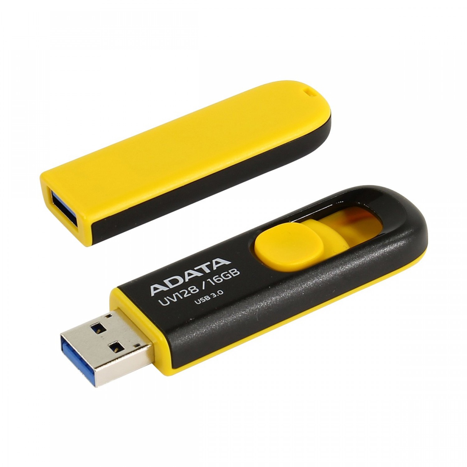 فلش مموری ADATA UV128 - 16GB - Black/Yellow-2