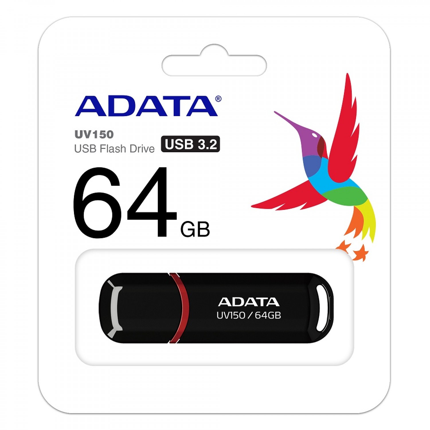 فلش مموری ADATA UV150 - 64GB - Black-2