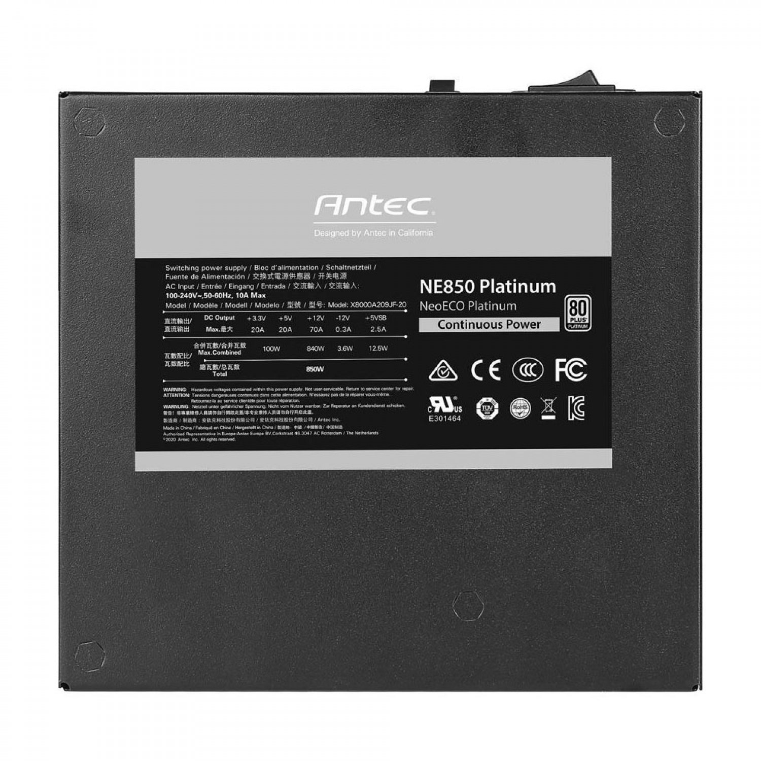 پاور Antec NeoEco 850W Platinum-6