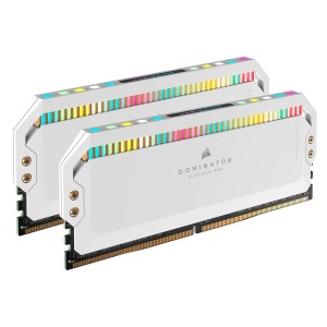 رم Corsair Dominator Platinum RGB DDR5 32GB Dual 5600MHz CL36 - White
