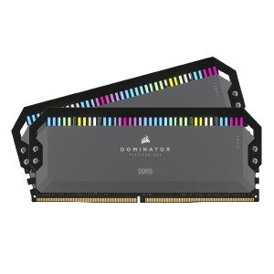 رم Corsair Dominator Platinum RGB DDR5 64GB Dual 5600MHz CL40 - for AMD - ‌Cool Grey