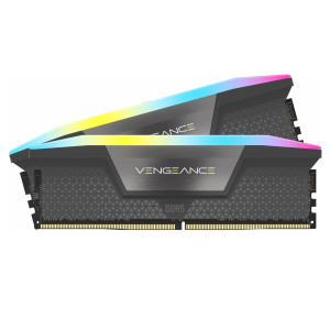 رم Corsair Vengeance RGB DDR5 32GB Dual 5600MHz CL36 - for AMD - Cool Grey
