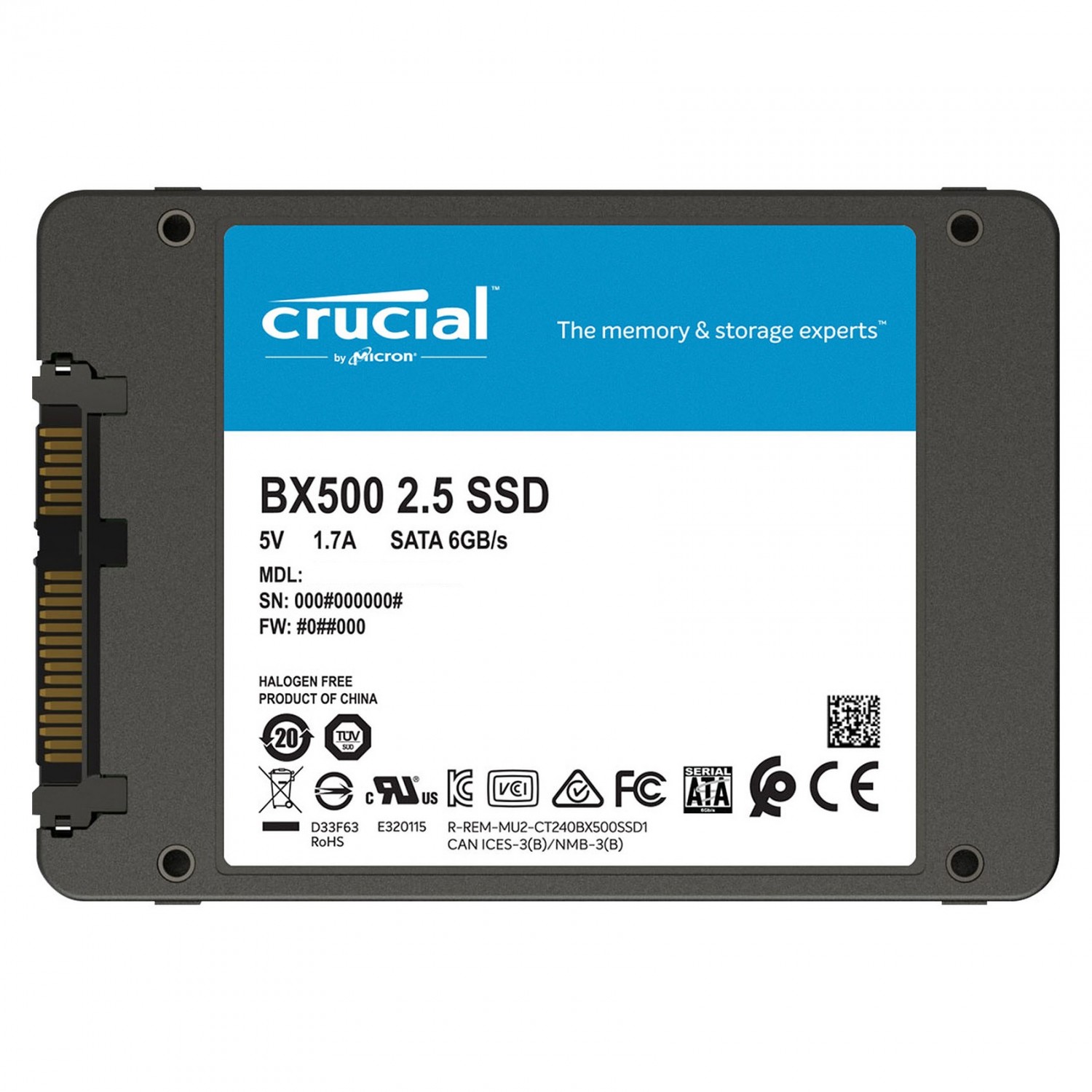 حافظه اس اس دی Crucial BX500 120GB-1