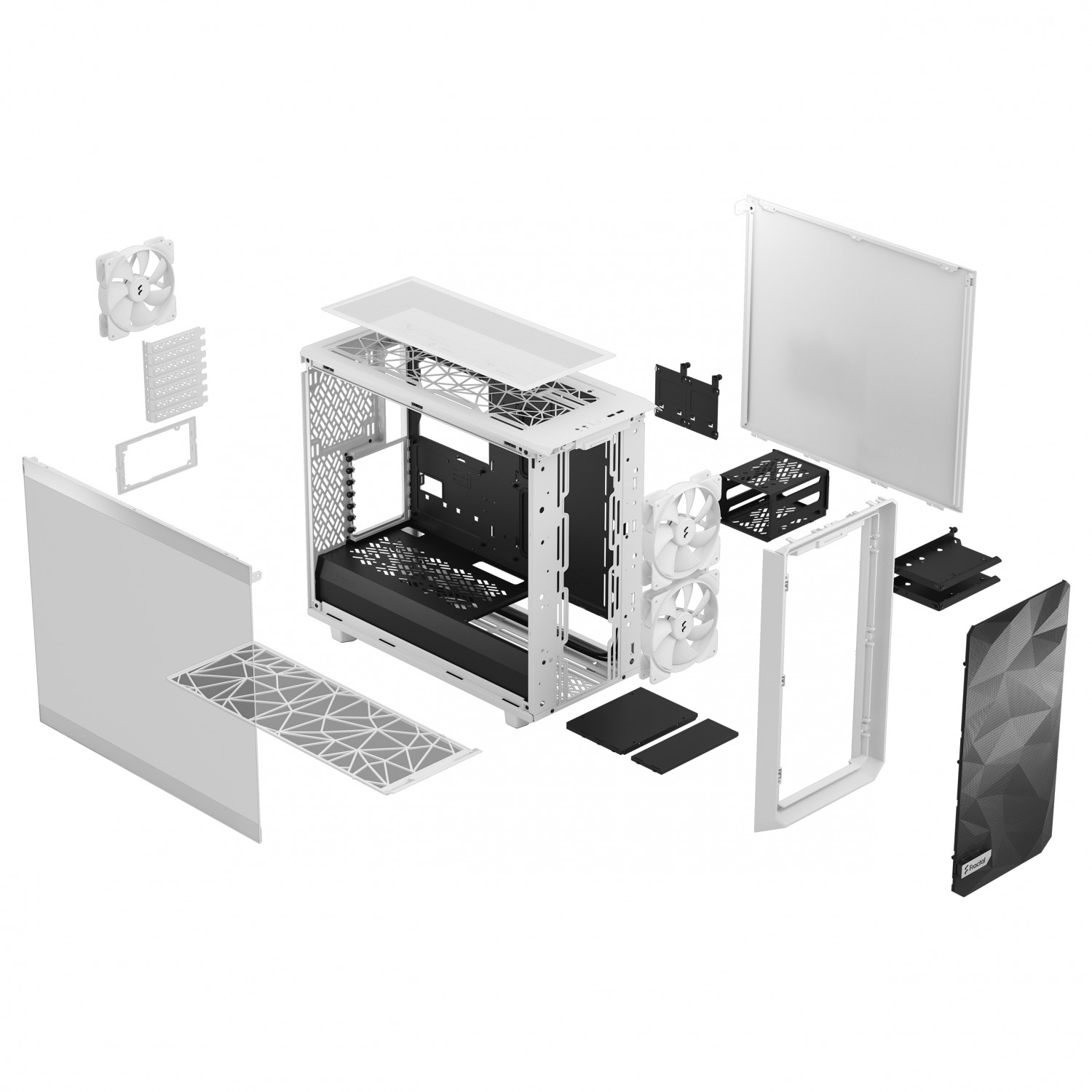 کیس Fractal Design Meshify 2 Lite - White TG Clear-8
