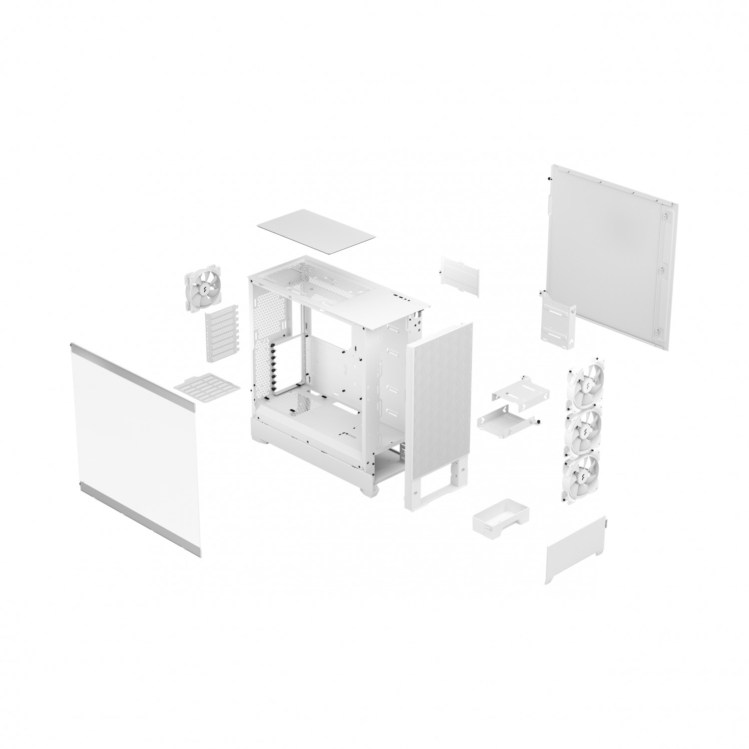 کیس Fractal Design Pop XL Air RGB - White TG Clear-8
