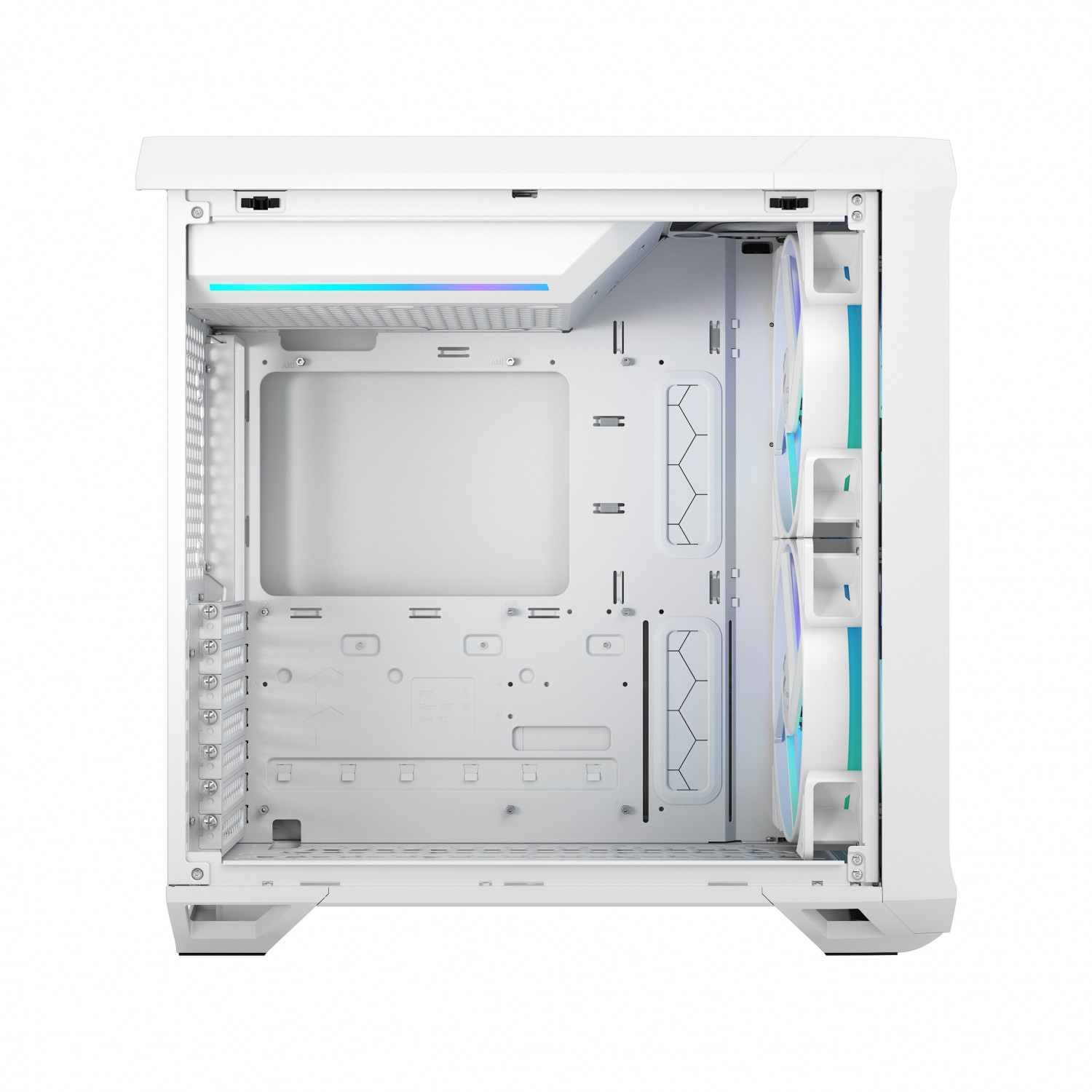 کیس Fractal Design Torrent Compact RGB - White TG Clear Tint-5