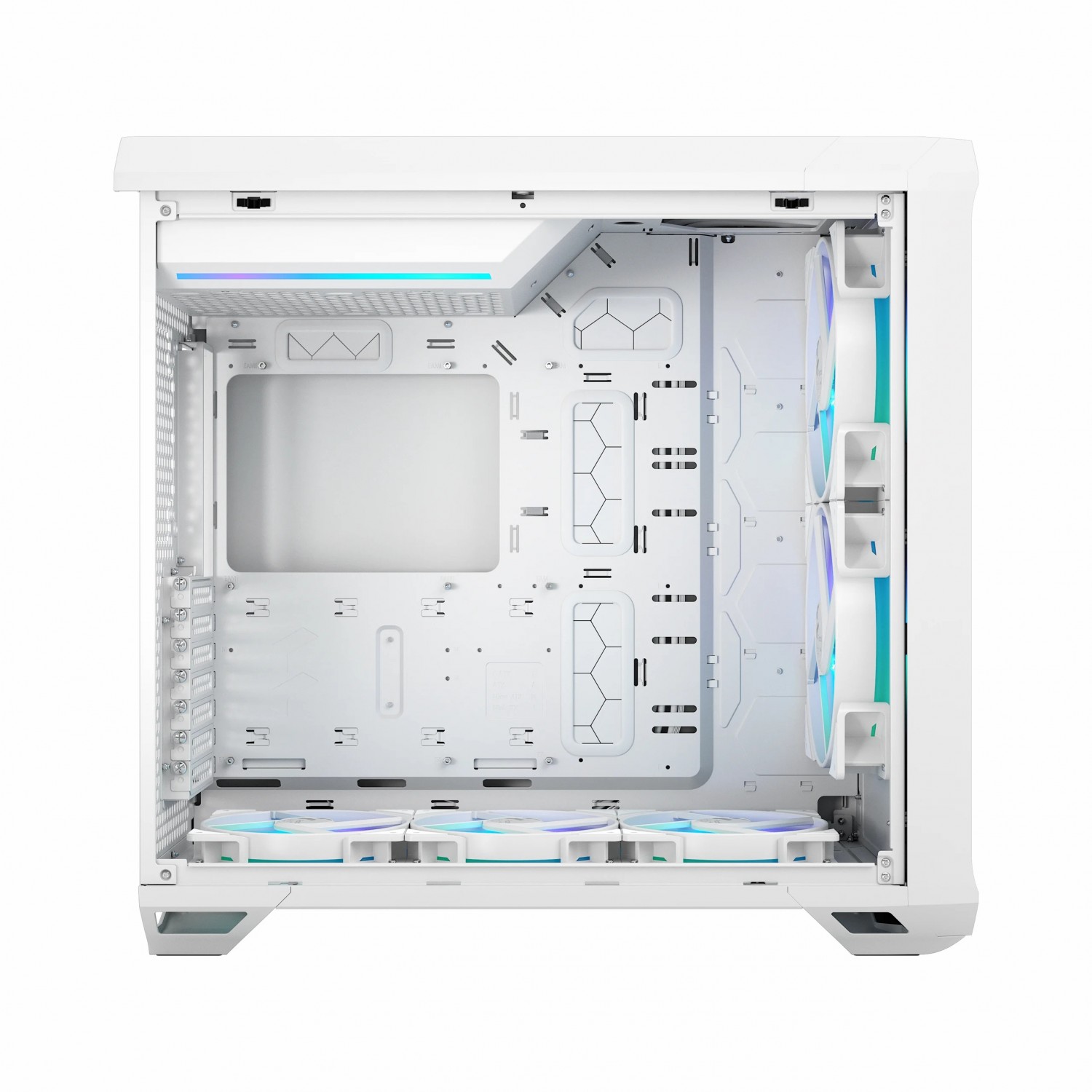 کیس Fractal Design Torrent RGB - White TG Clear Tint-5