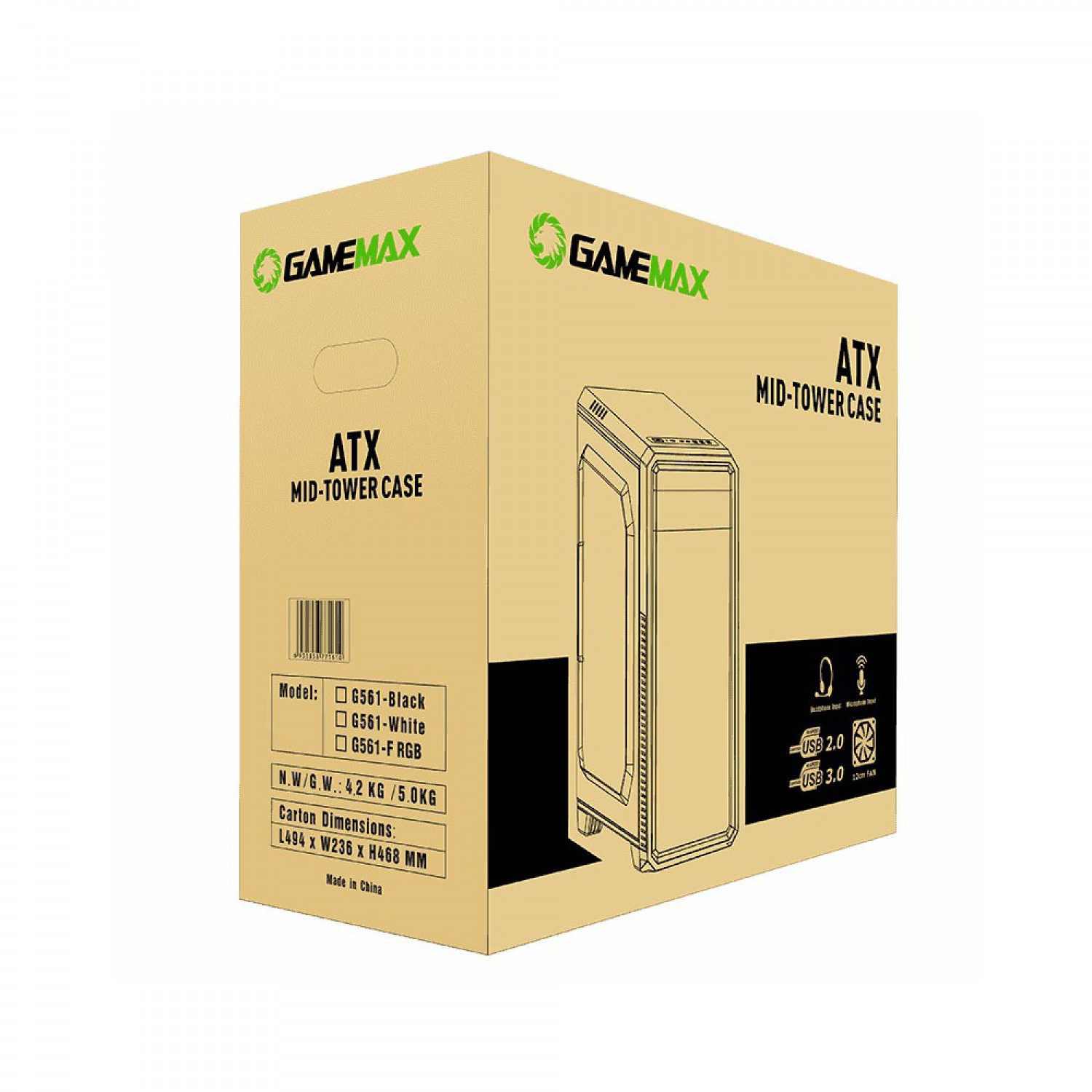 کیس GameMax G561 Black-9