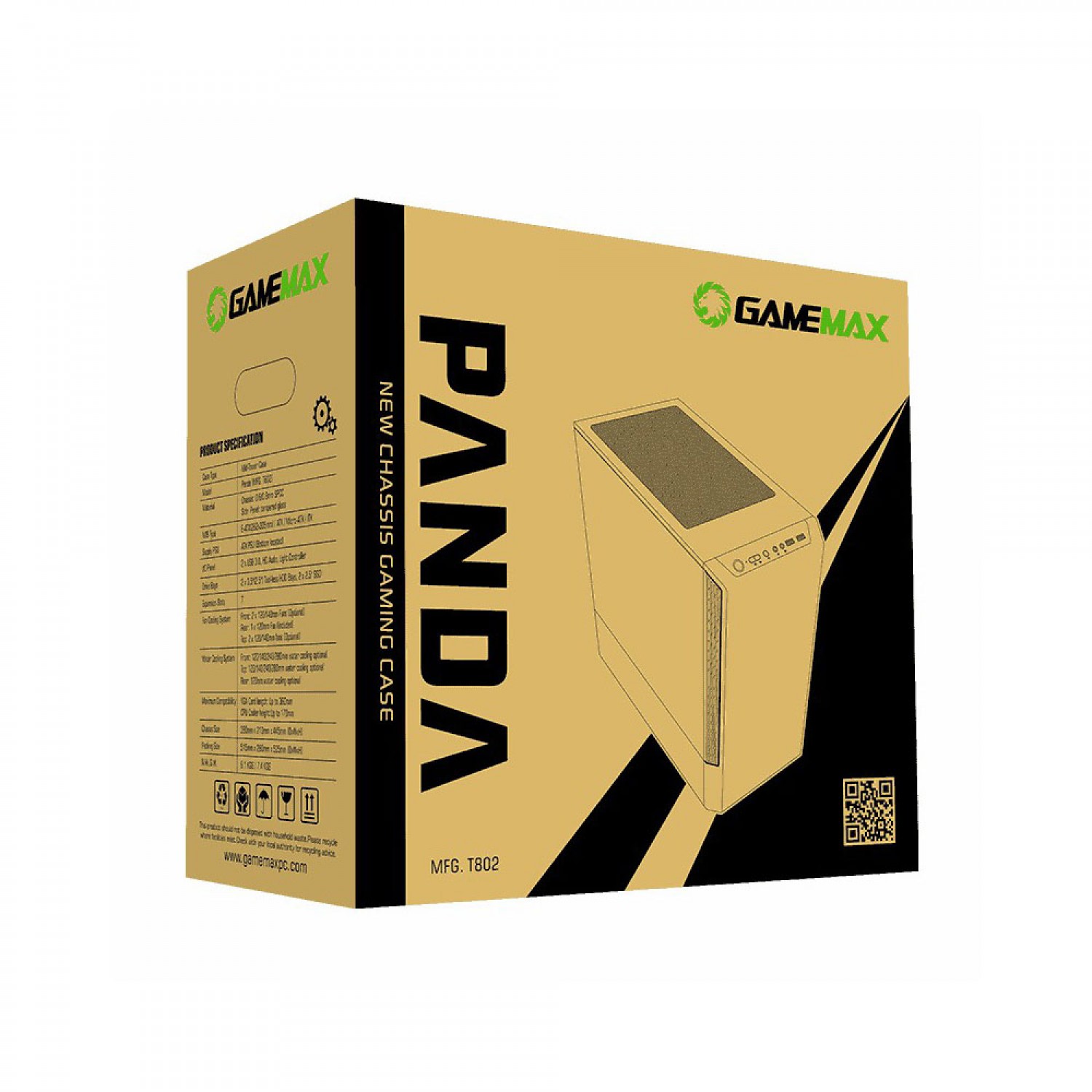 کیس GameMax Panda T802 Black-10