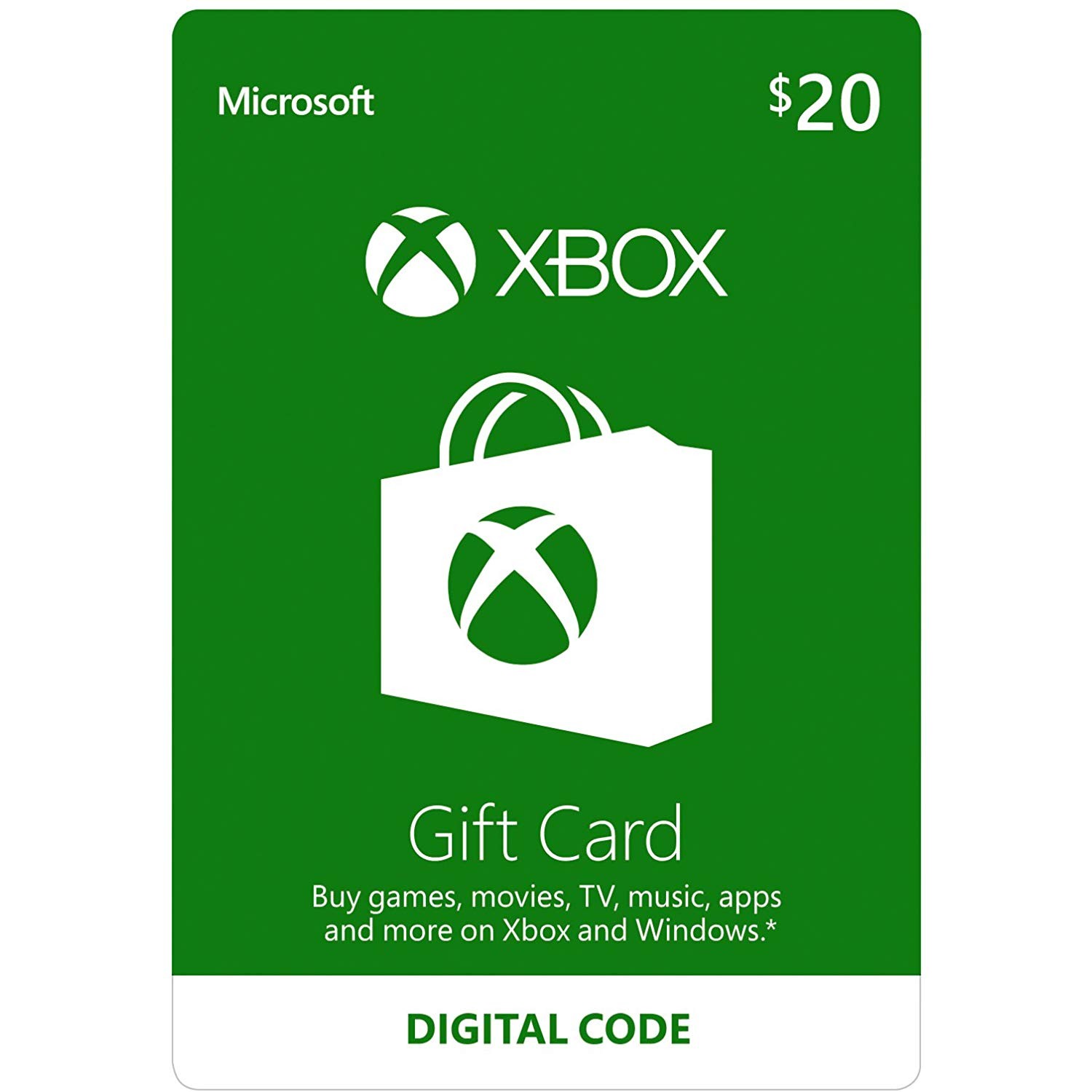 Xbox Gift Card 20$