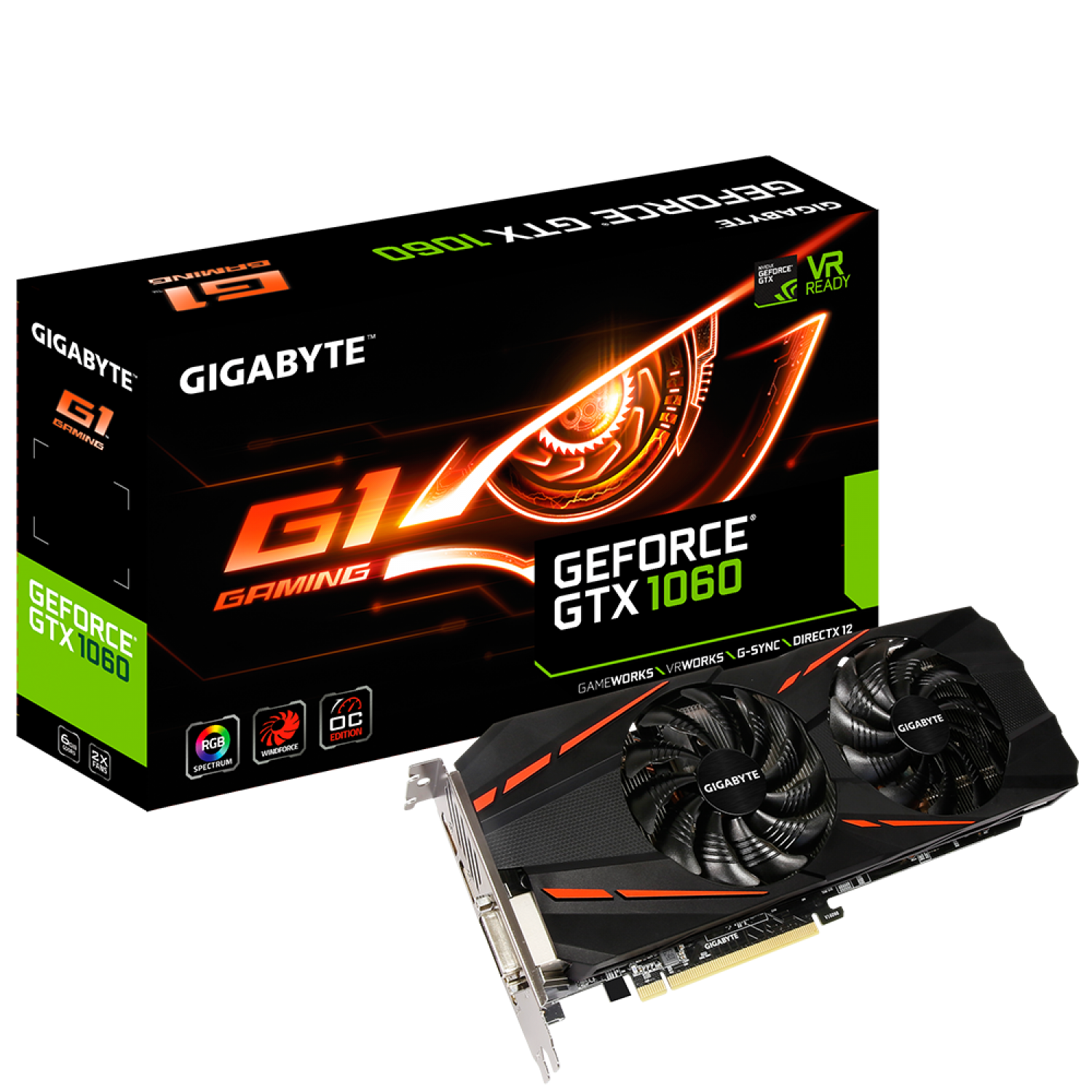 کارت گرافیک Gigabyte GeForce GTX 1060 G1 6GB