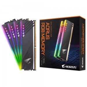 رم GIGABYTE AORUS RGB 16GB Dual 3200MHz CL16 With Demo Kit - Black