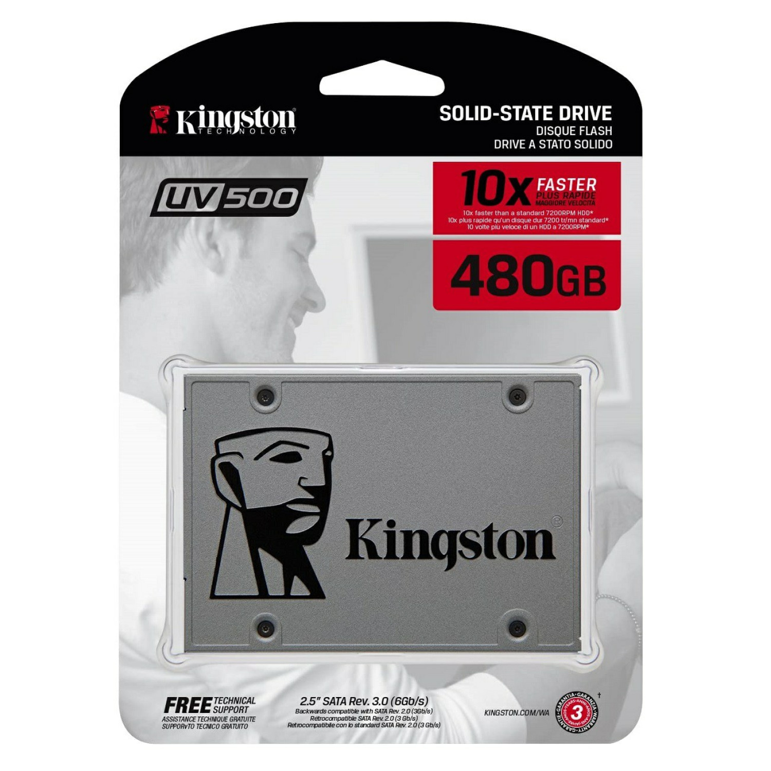 حافظه اس اس دی Kingston UV400 480GB-3