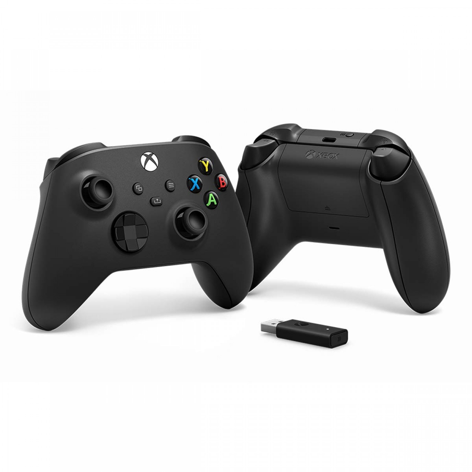 دسته بازی Xbox Wireless - Carbon Black + دانگل-2