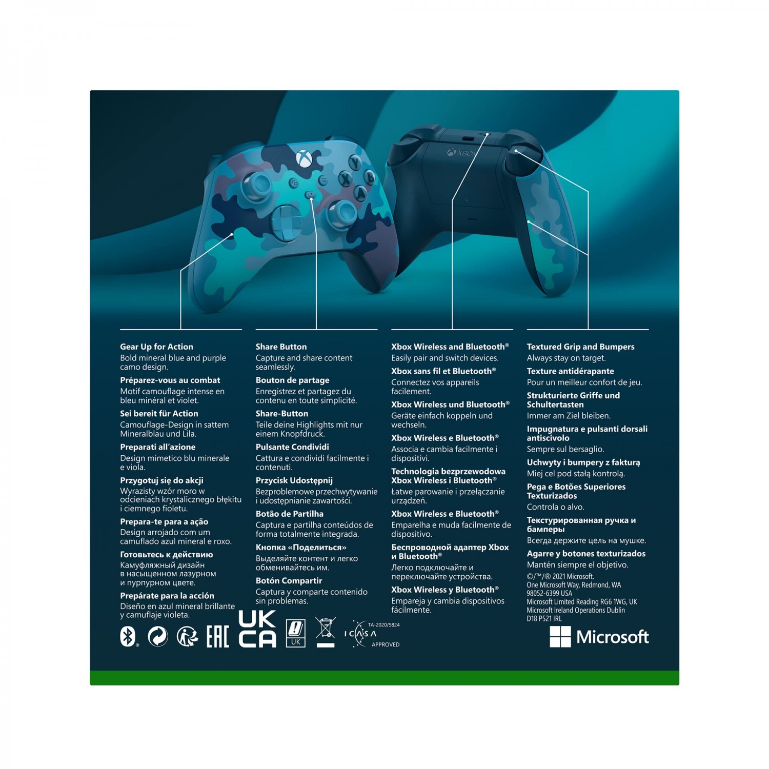 دسته بازی Xbox Wireless - Mineral Camo Special Edition-5