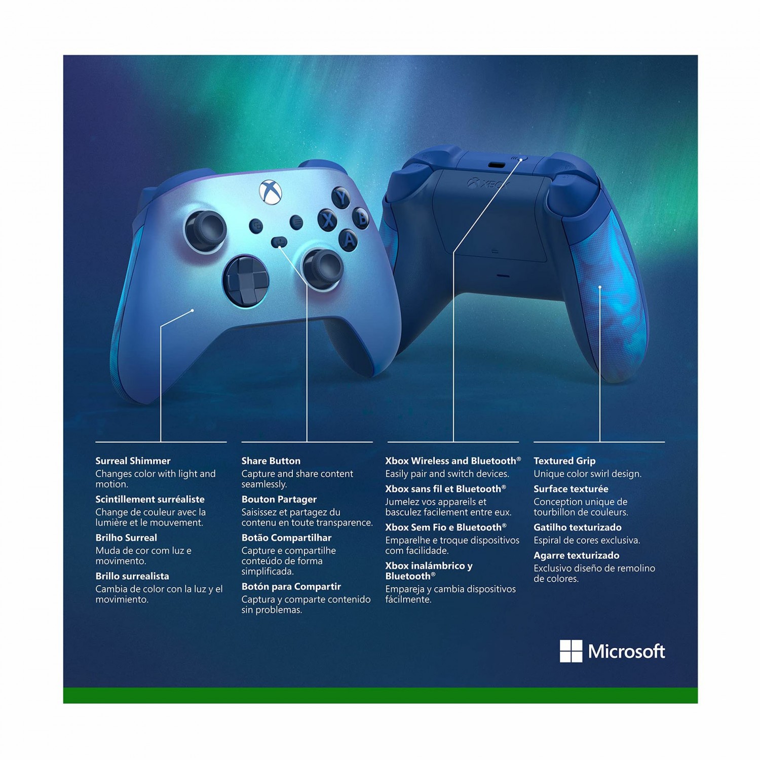 دسته بازی Xbox Wireless - Aqua Shift-5