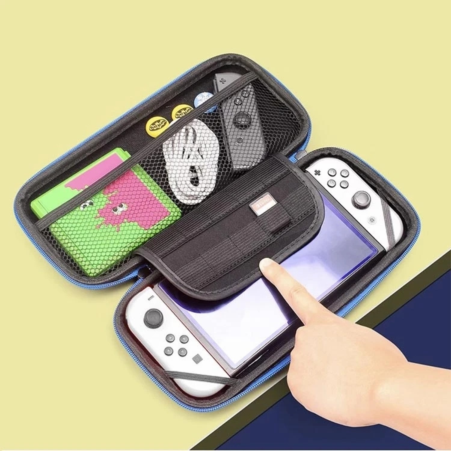پک لوازم جانبی Nintendo Switch OLED آبی/سرمه‌ای-5