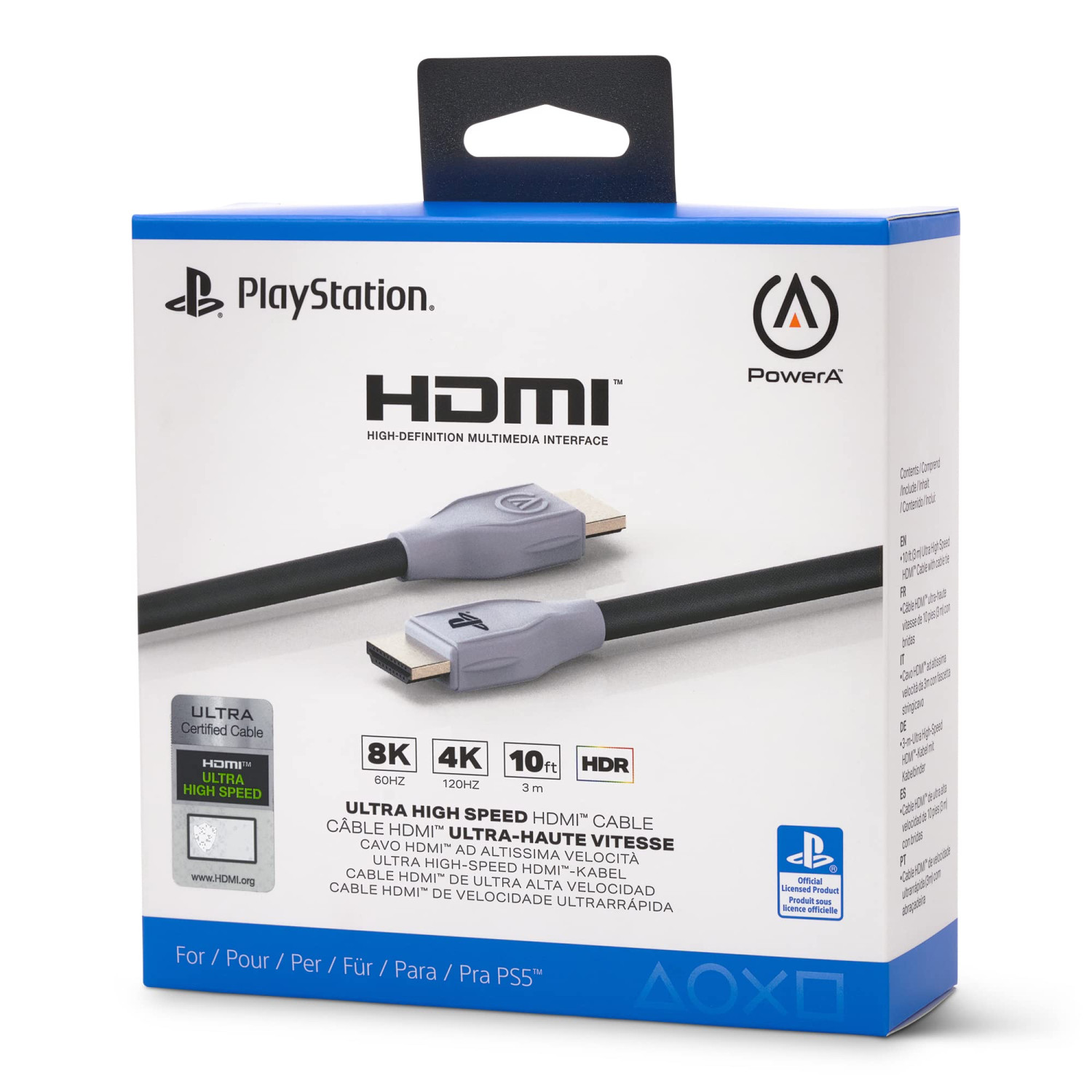 کابل اچ دی ام آی دی PowerA Ultra High Speed - for PlayStation 5 - سه متری-4