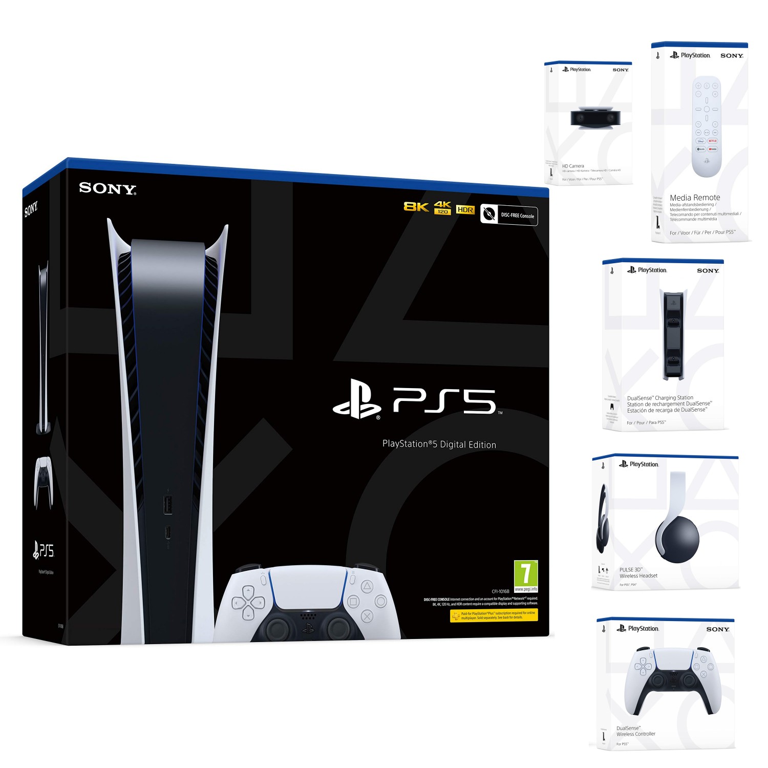 باندل کنسول PlayStation 5 Digital Edition + Full Accessories-2