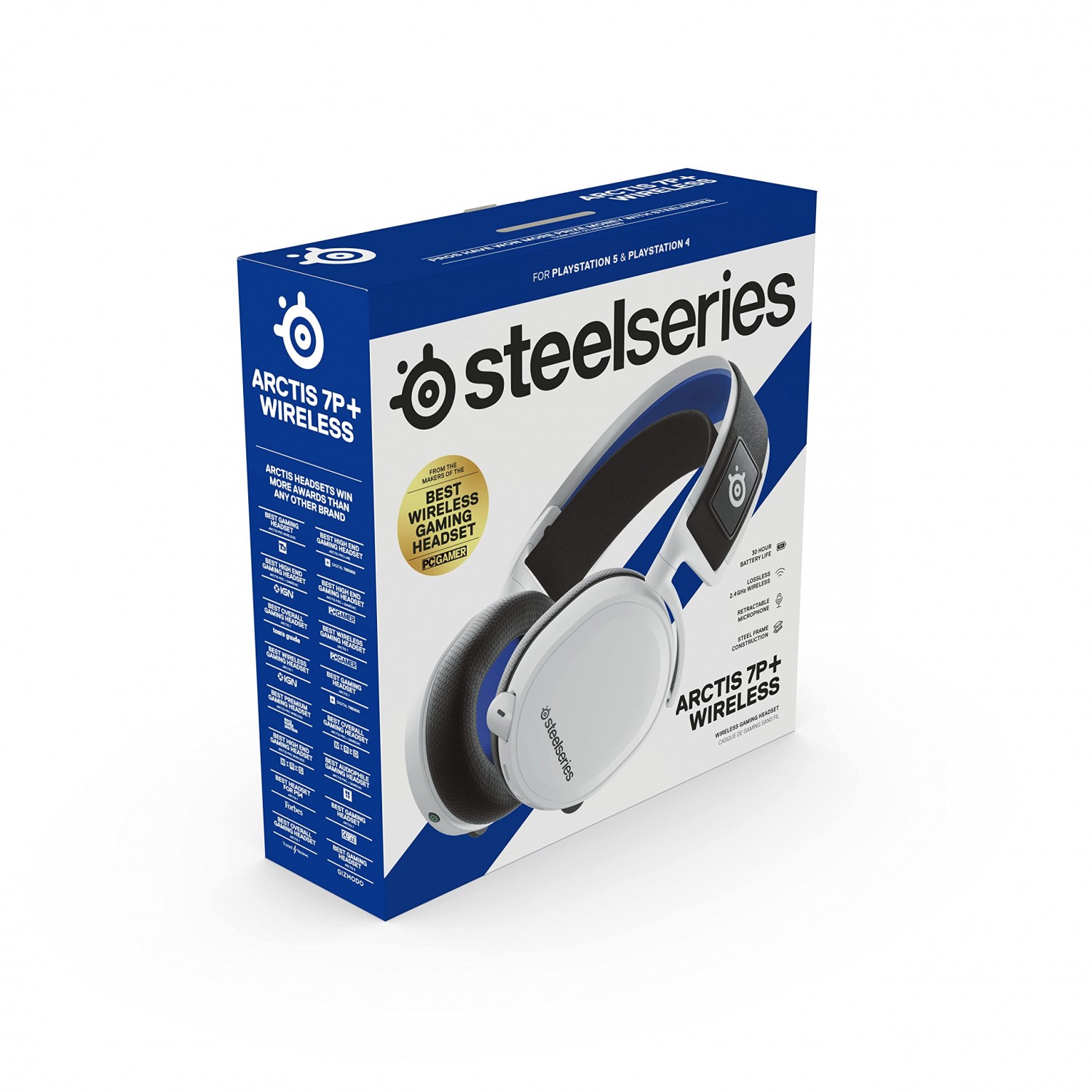 هدست SteelSeries Arctis 7P+ Wireless - White-8