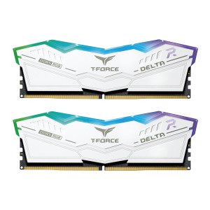 رم TeamGroup T-Force DELTA RGB DDR5 32GB Dual 6000MHz CL30 - White