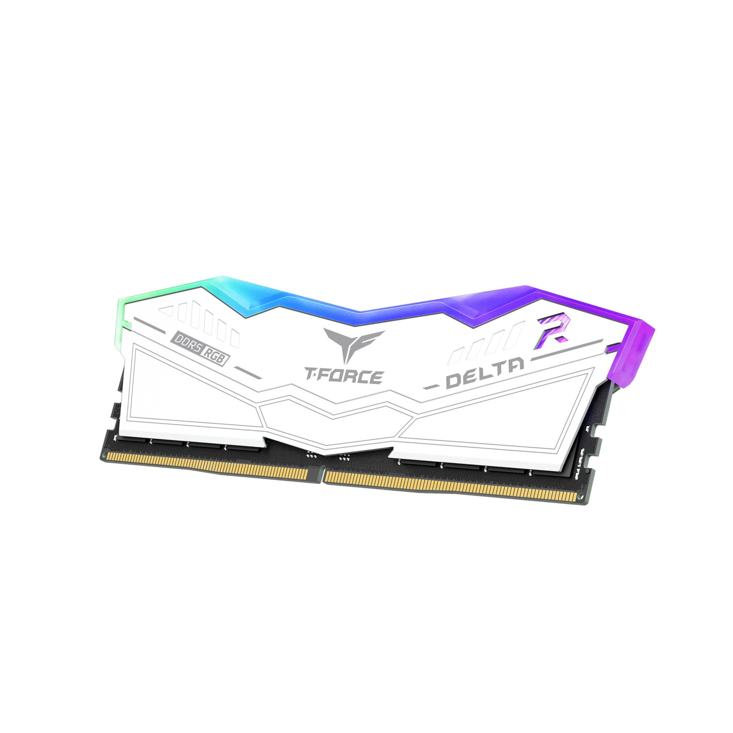 رم TeamGroup T-Force DELTA RGB DDR5 32GB Dual 6400MHz CL32 - White-1
