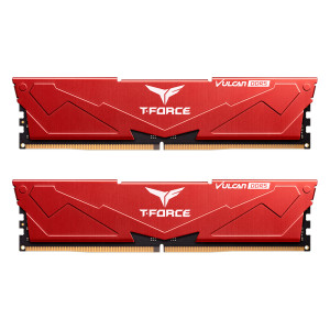 رم TeamGroup T-Force Vulcan DDR5 32GB Dual 6400MHz CL30 - Red
