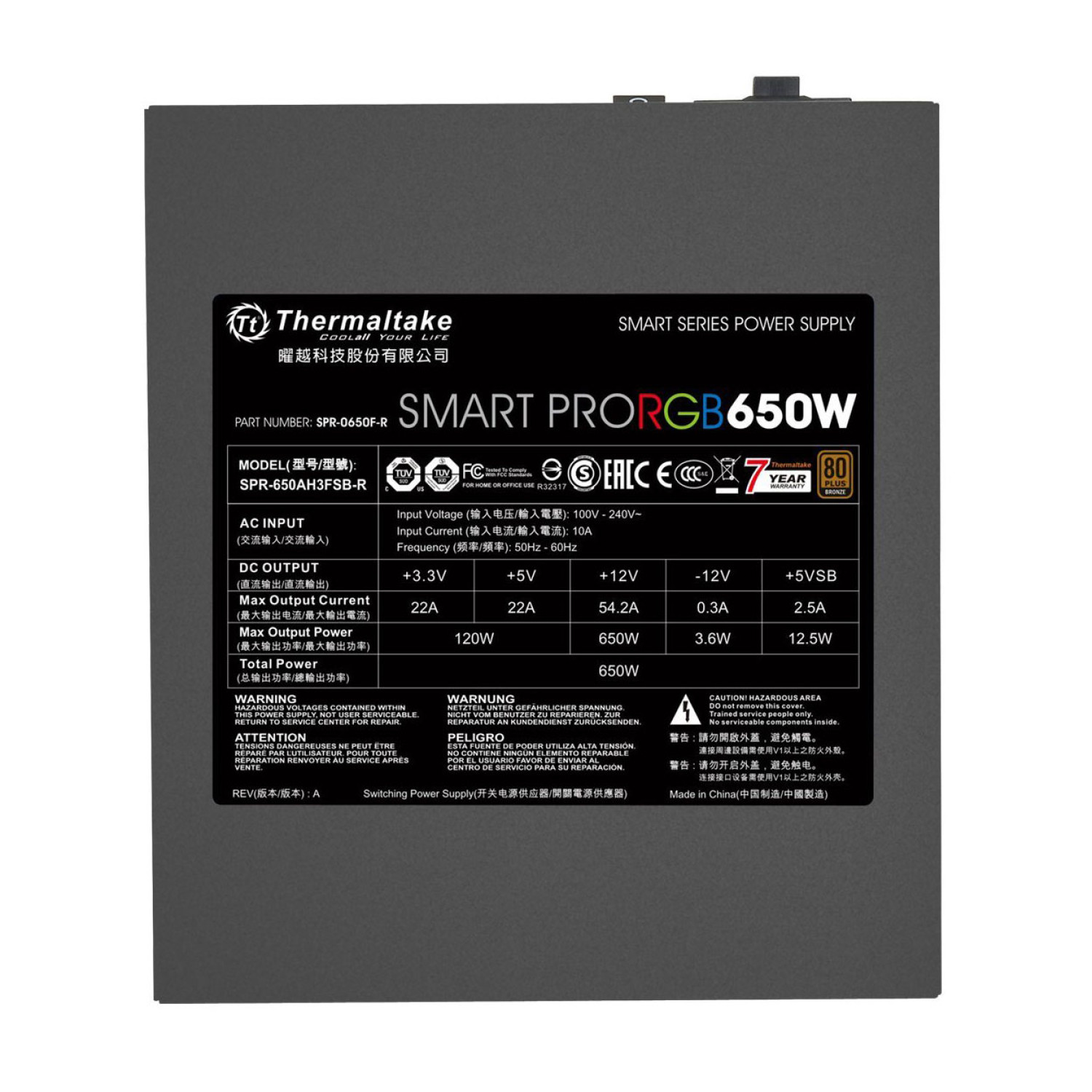 پاور Thermaltake Smart Pro RGB 650W Bronze-7