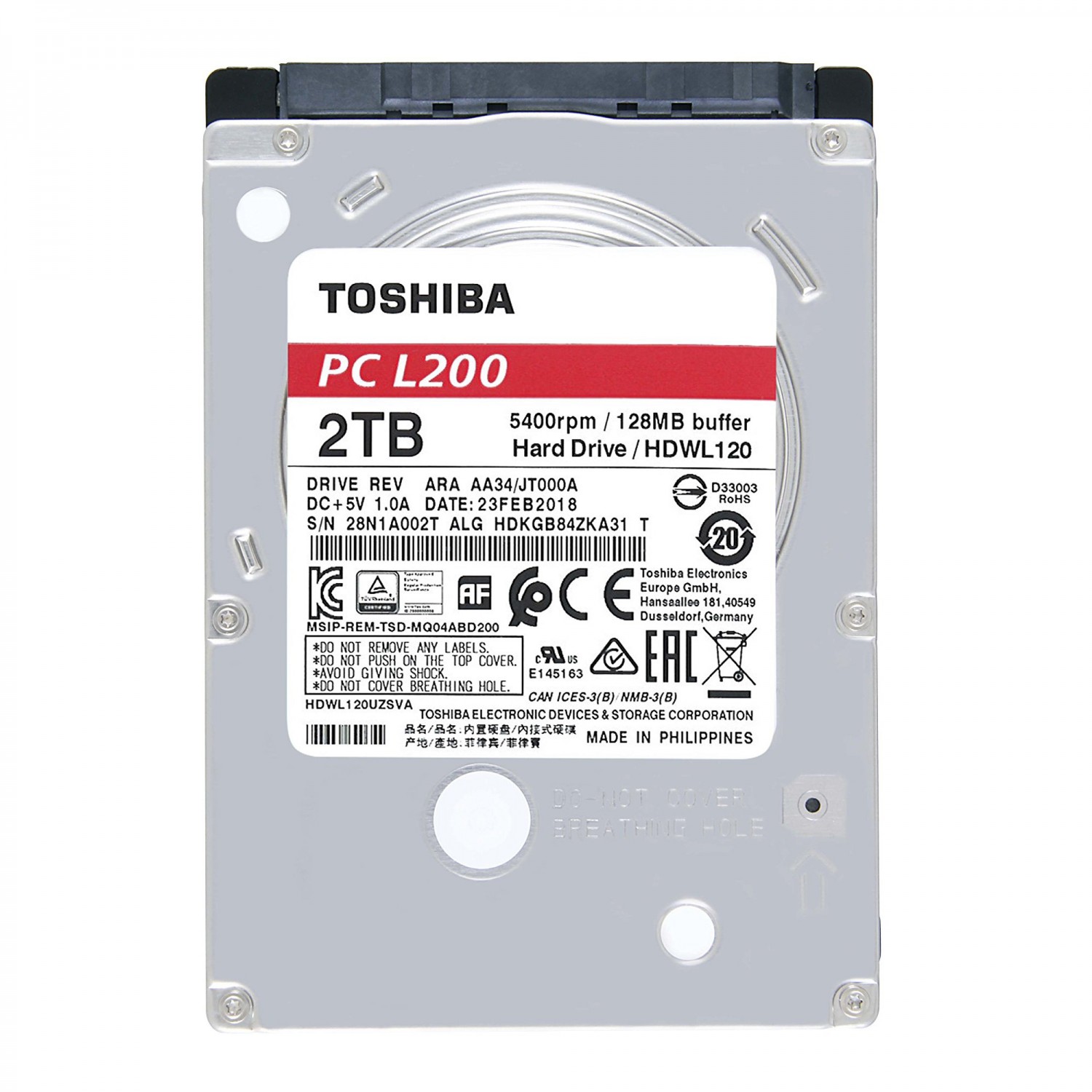هارد دیسک Toshiba L200 2TB - HDWL120-2
