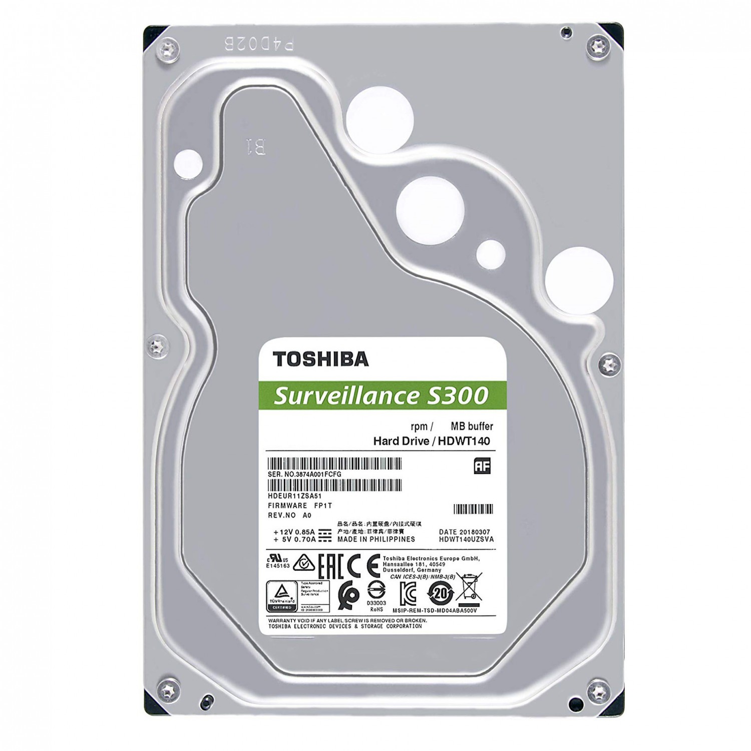 هارد دیسک Toshiba S300 1TB - HDWV110-2