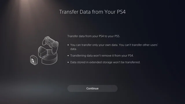 انتقال اطلاعات و فایل‌ها از PS4 به PS5